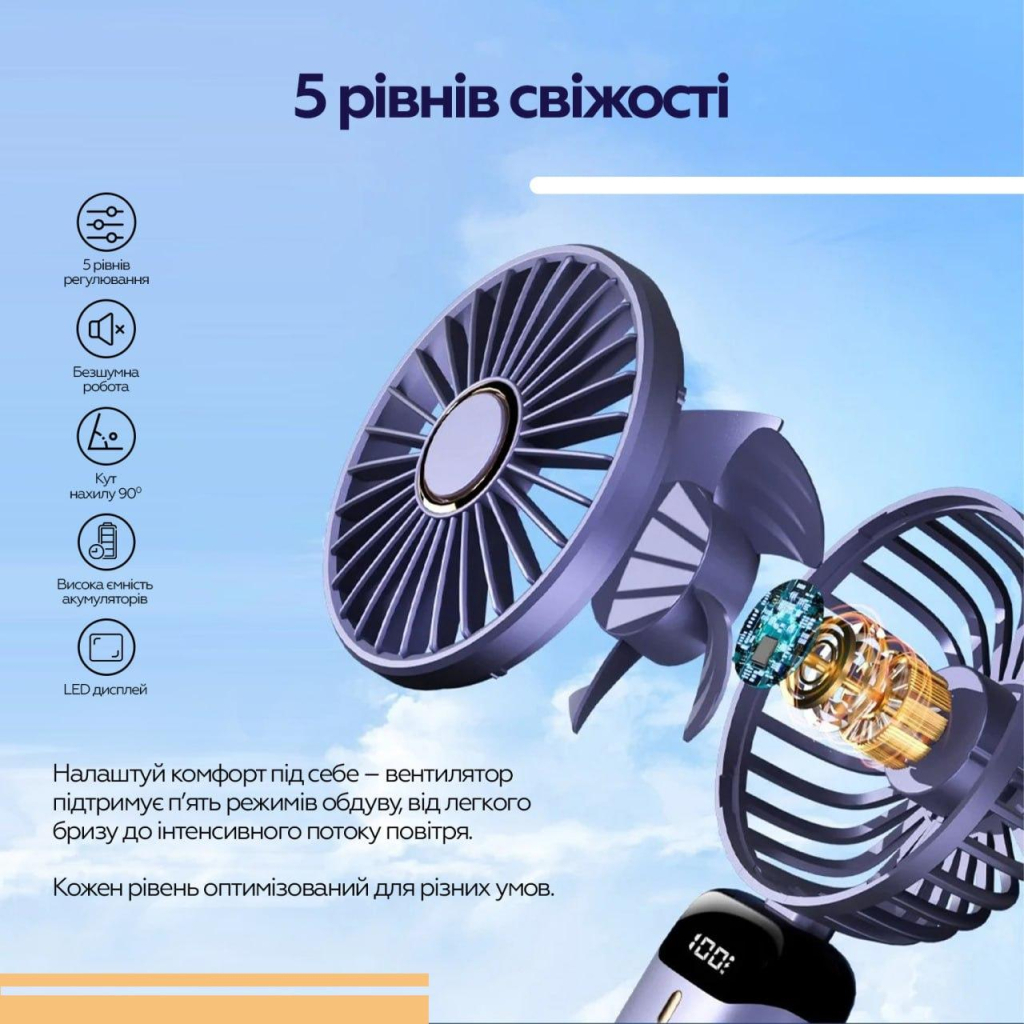 Вентилятор XoKo XK-F03-GR - фото 9 Вентилятор XoKo XK-F03-GR - фото 9