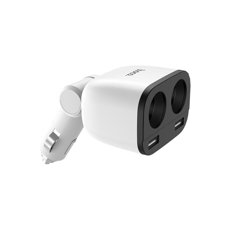 Зарядний пристрій HOCO HOCO Z28 Power ocean 2xUSB + display White (6957531091967) - фото 4