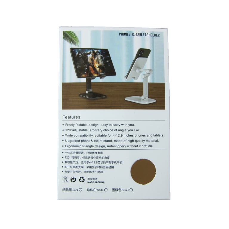 Підставка до планшета Dynamode smartphones/tablets 4-13 inches (PH-Stand-02 black) - фото 4