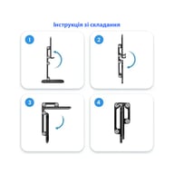 Підставка до планшета Dynamode smartphones/tablets 4-13 inches (PH-Stand-02 black) - фото 9
