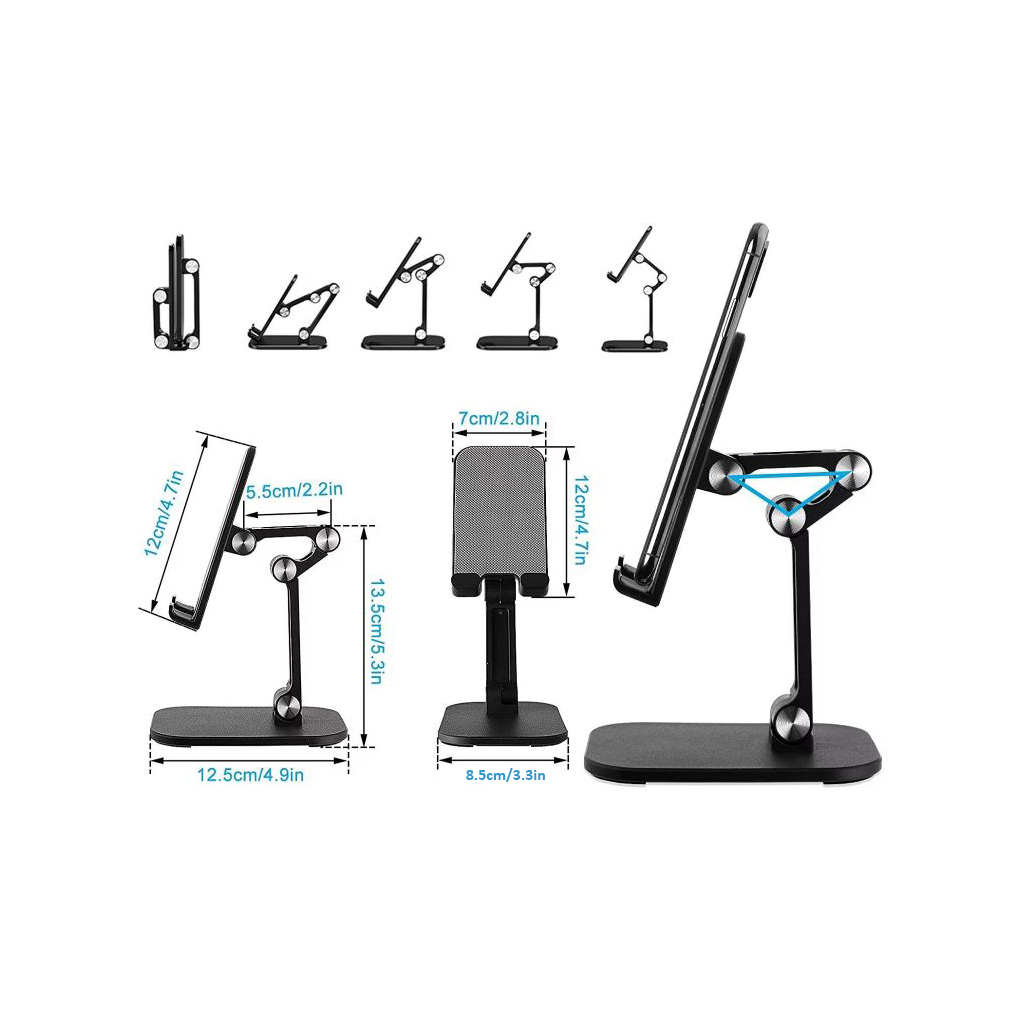 Підставка до планшета Dynamode smartphones/tablets 4-13 inches (PH-Stand-02 black) - фото 10 Підставка до планшета Dynamode smartphones/tablets 4-13 inches (PH-Stand-02 black) - фото 10