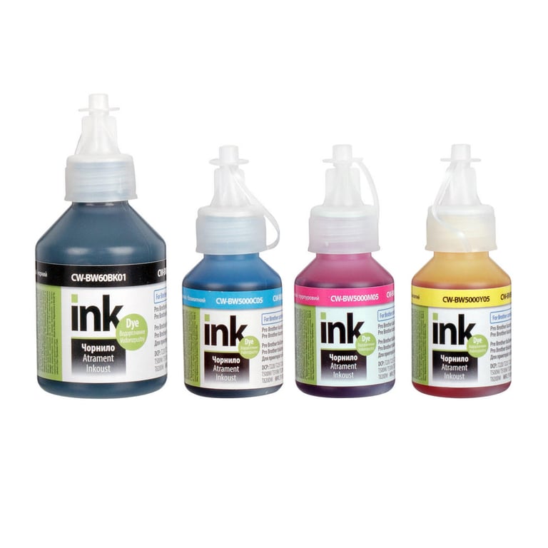 Чорнило ColorWay Brother BTD60BK/BT5000, 100ml+3х50ml BK/С/M/Y (CW-BW60SET01)