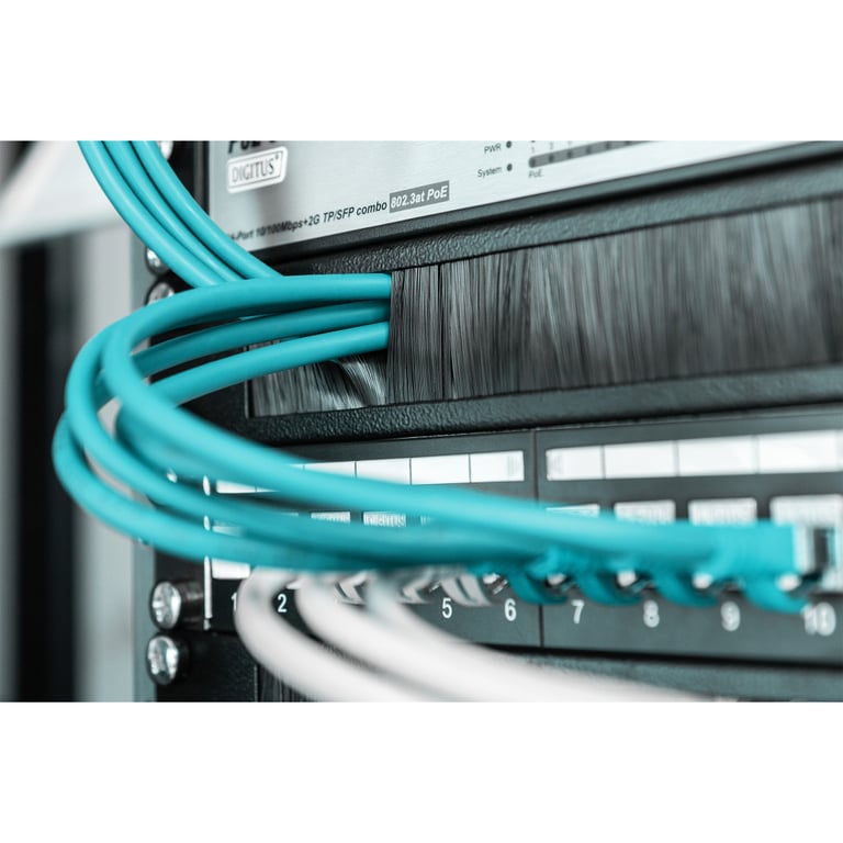 Кабельний організатор 19" 1U щіточний Digitus (DN-97661) - фото 7