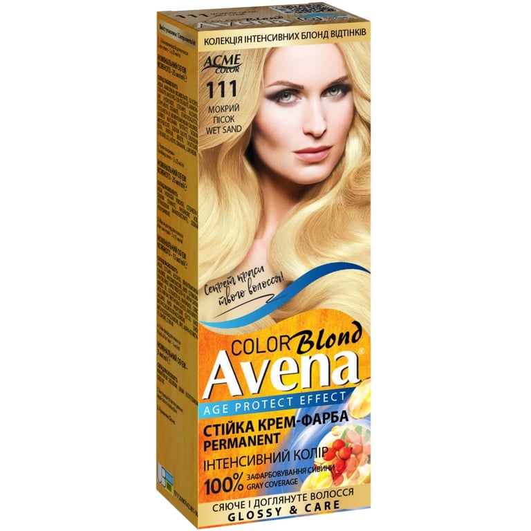 Фарба для волосся Acme Color Avena Blond Color Стійка 111 - Мокрий пісок (4823115502445) - фото 1