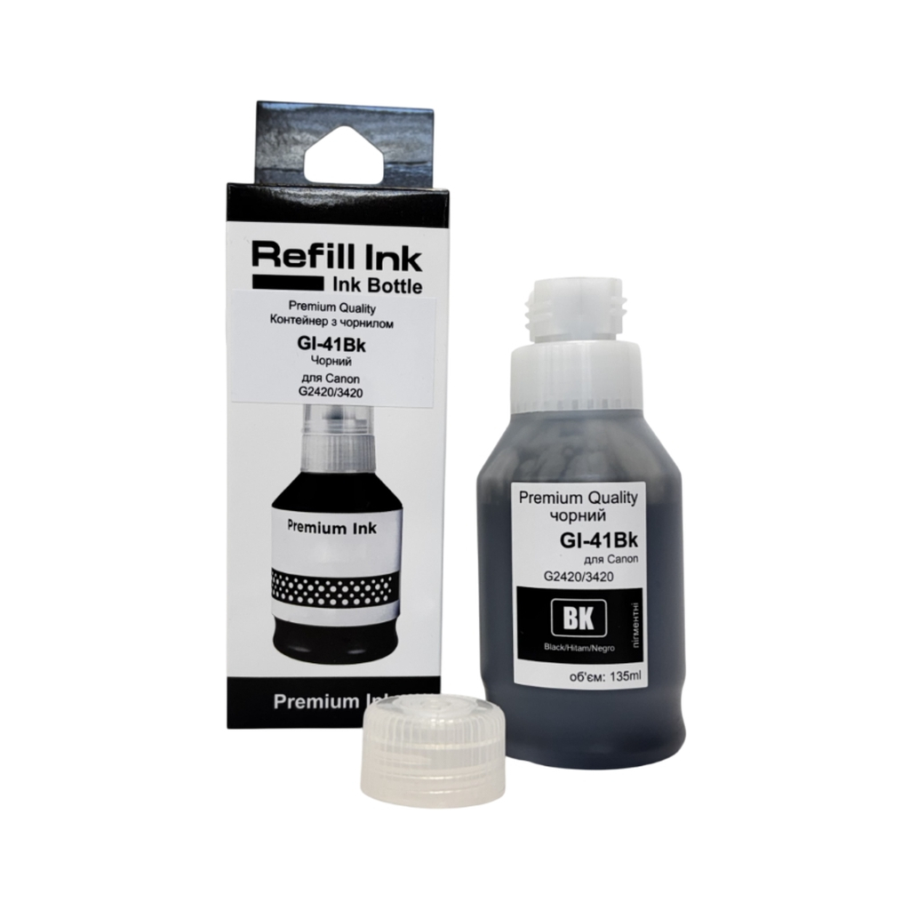 Чорнило Premium Quality Canon GI-41Bk 135мл Black (70264923) - фото 1