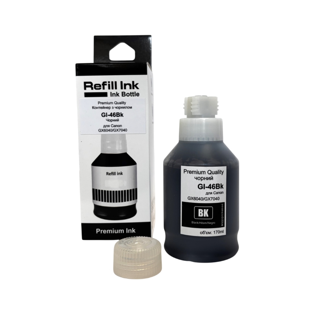 Чорнило Premium Quality Canon GI-46 170мл Black (70264936) - фото 1