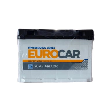Акумулятор автомобільний EUROCAR 6СТ-78АЗ (0) (-/+) (L3) 780А 12V