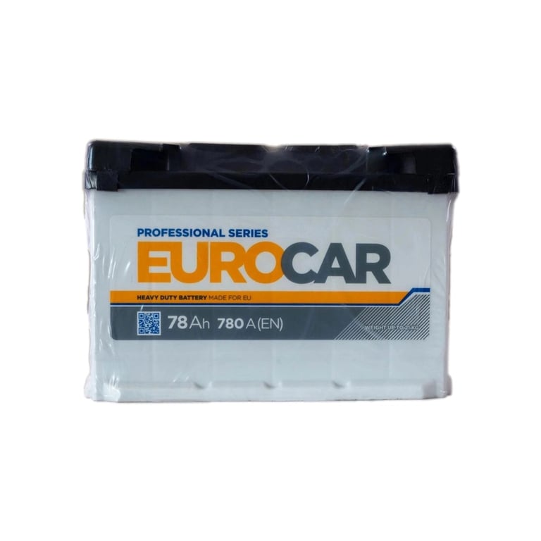 Акумулятор автомобільний EUROCAR 6СТ-78АЗ (0) (-/+) (L3) 780А 12V - фото 1