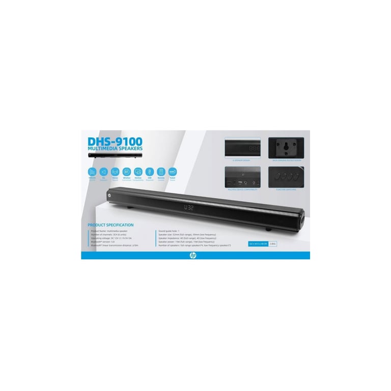 Акустична система HP DHS-9100 RGB Black (DHS-9100) - фото 5