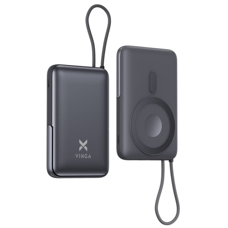 Батарея універсальна Vinga 10000 mAh 22.5W/15W/2.5W Wireless (VPBB1022WL) - фото 2