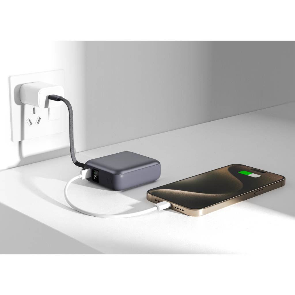 Батарея універсальна Vinga 10000 mAh 35W Display Cable (VPBB1035C) - фото 5 Батарея універсальна Vinga 10000 mAh 35W Display Cable (VPBB1035C) - фото 5