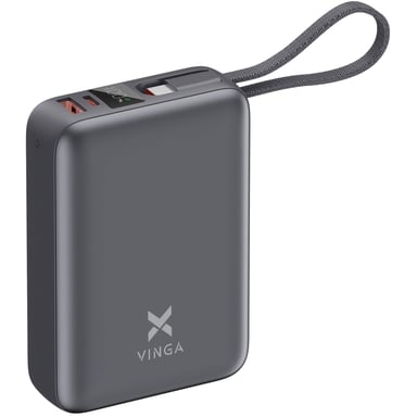 Батарея універсальна Vinga 20000 mAh 45W Display Cable (VPBB2045C) - фото 1