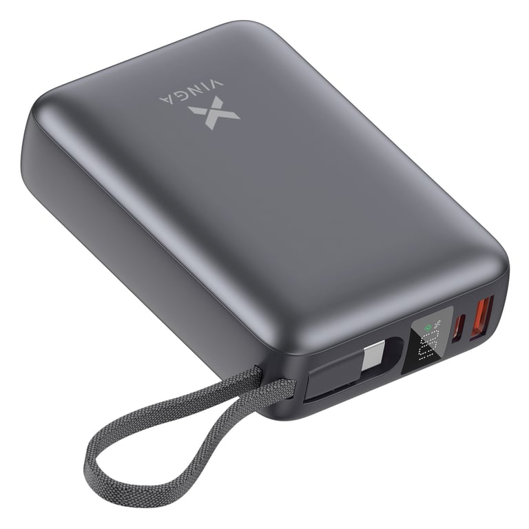 Батарея універсальна Vinga 20000 mAh 45W Display Cable (VPBB2045C) - фото 2