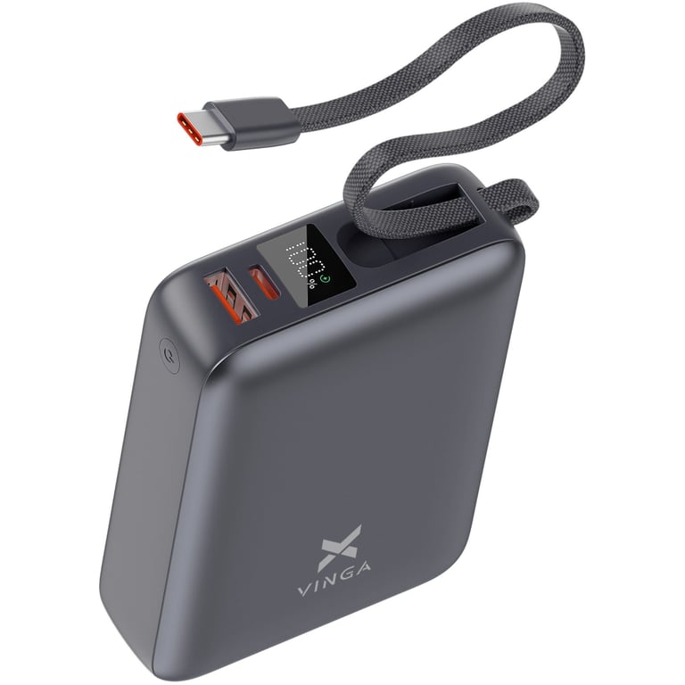 Батарея універсальна Vinga 20000 mAh 45W Display Cable (VPBB2045C) - фото 3