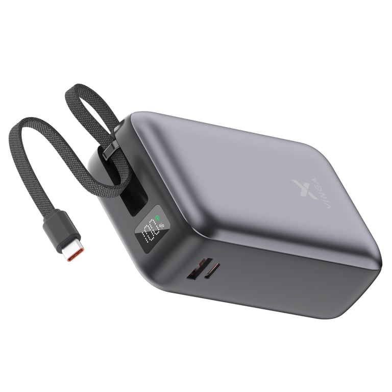 Батарея універсальна Vinga 30000 mAh 65W Display Cable (VPBB3065C) - фото 3