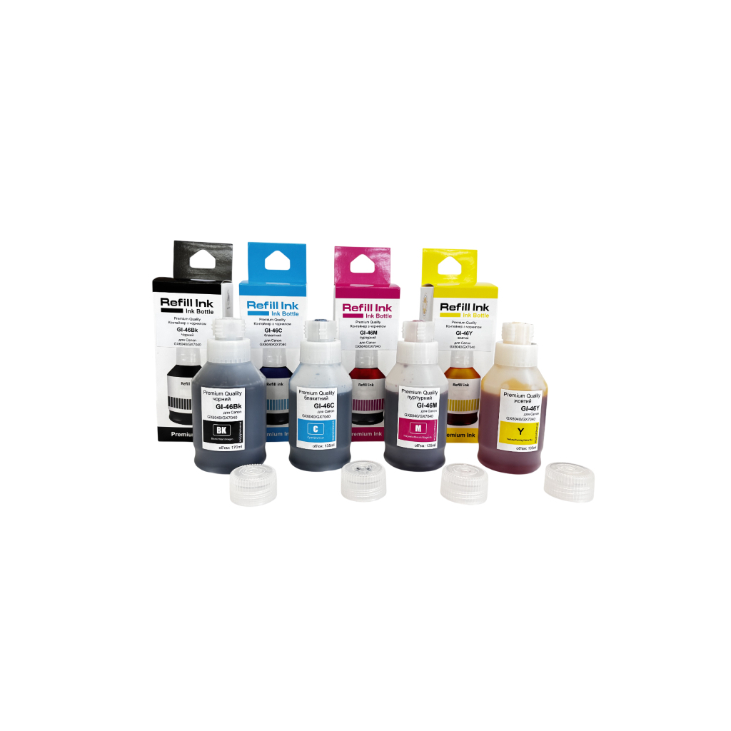 Чорнило Premium Quality Canon GI-46 SET B170ml, C/M/Y 135ml (70264945) Чорнило Premium Quality Canon GI-46 SET B170ml, C/M/Y 135ml (70264945)
