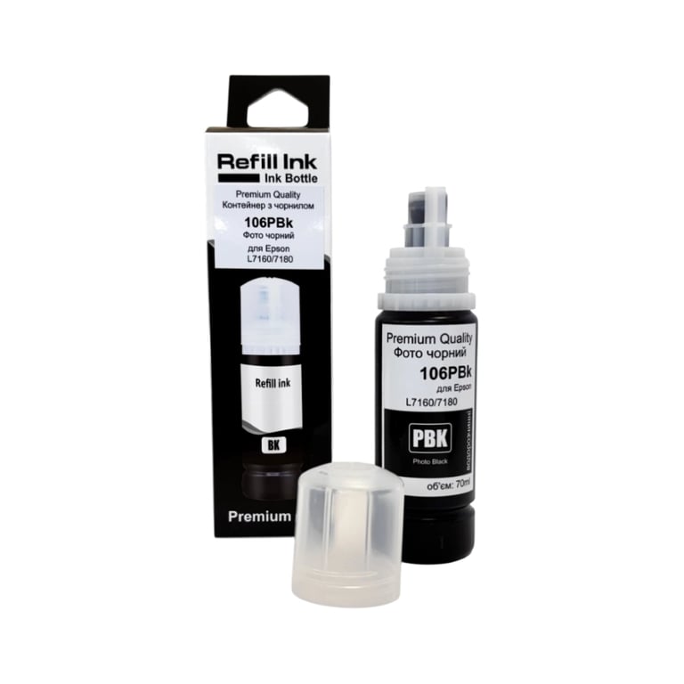 Чорнило Premium Quality Epson 106 70мл Photo Black C13T00R140 (70264893)