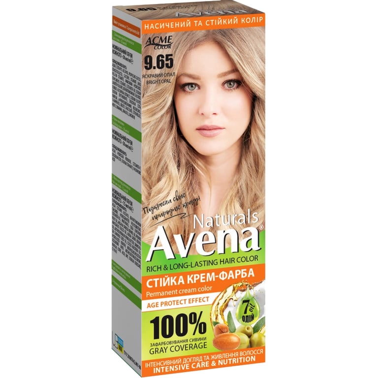 Фарба для волосся Acme Color Avena Naturals Стійка 9.65 - Bright Opal (4823115503077) - фото 1