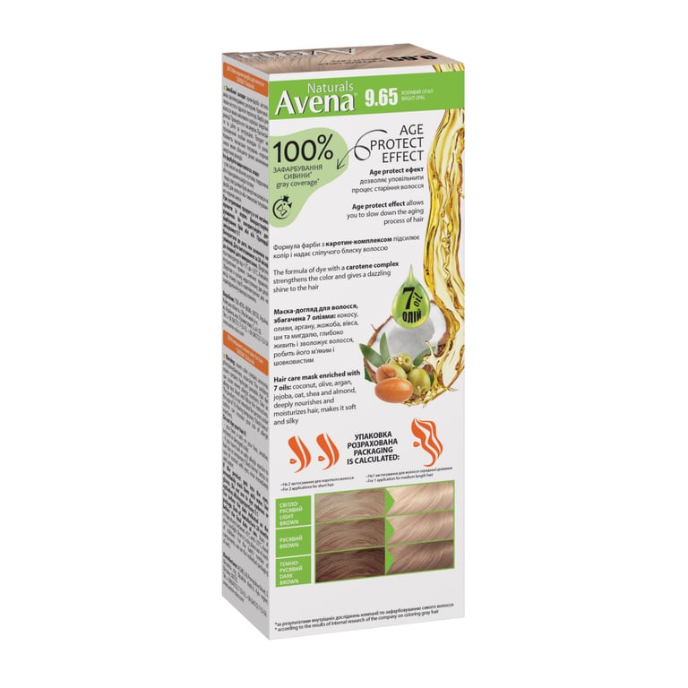 Фарба для волосся Acme Color Avena Naturals Стійка 9.65 - Bright Opal (4823115503077) - фото 2
