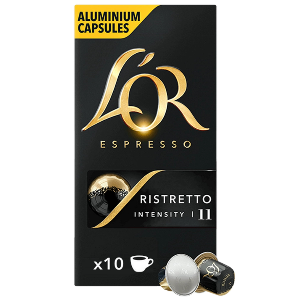 Кава L'OR Espresso Ristretto 100% Арабіка в капсулах 10 шт (8711000891643) - фото 1 Кава L'OR Espresso Ristretto 100% Арабіка в капсулах 10 шт (8711000891643) - фото 1