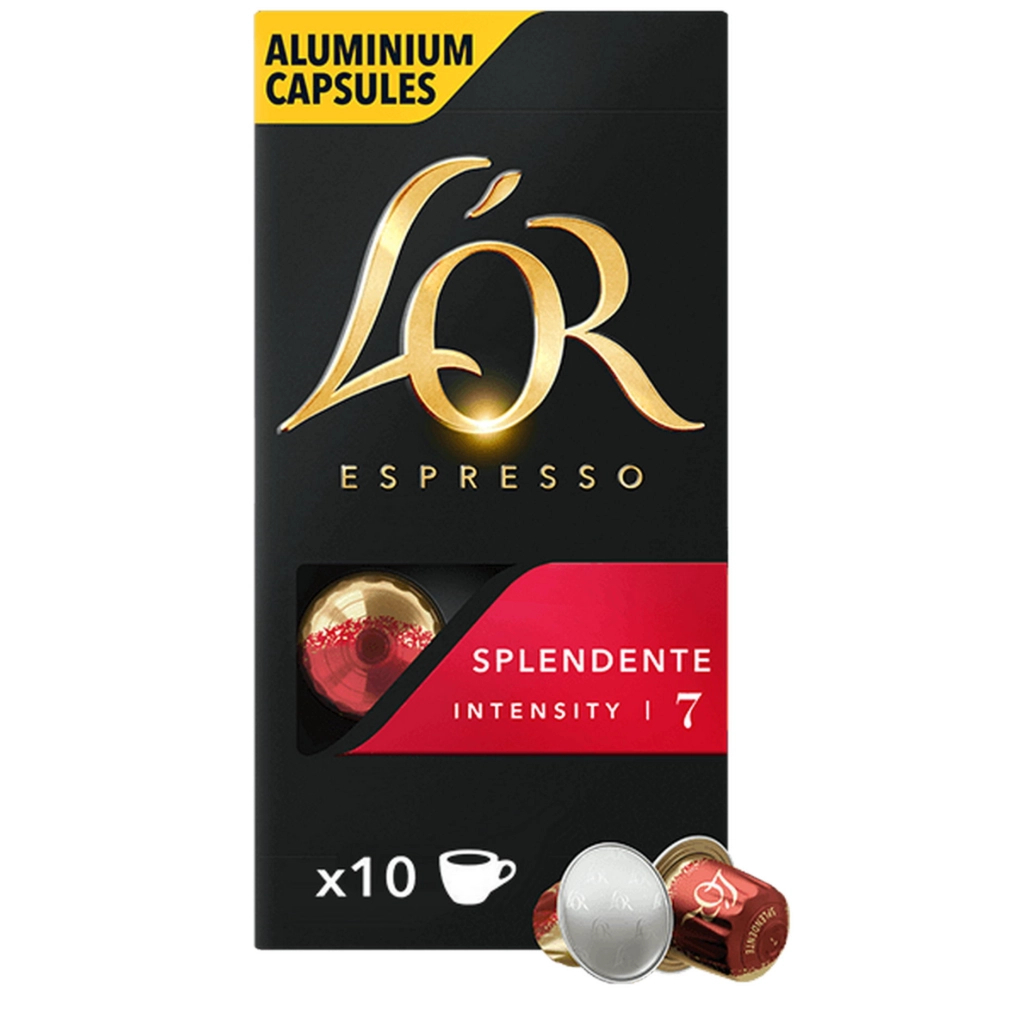 Кава L%27OR Espresso Splendente 100% Арабіка в капсулах 10 шт (8711000357910) Кава L%27OR Espresso Splendente 100% Арабіка в капсулах 10 шт (8711000357910)