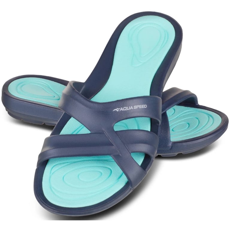 Шльопанці Aqua Speed Panama 513-10 темно-синій, бірюзовий 37 (5908217666024) - фото 1