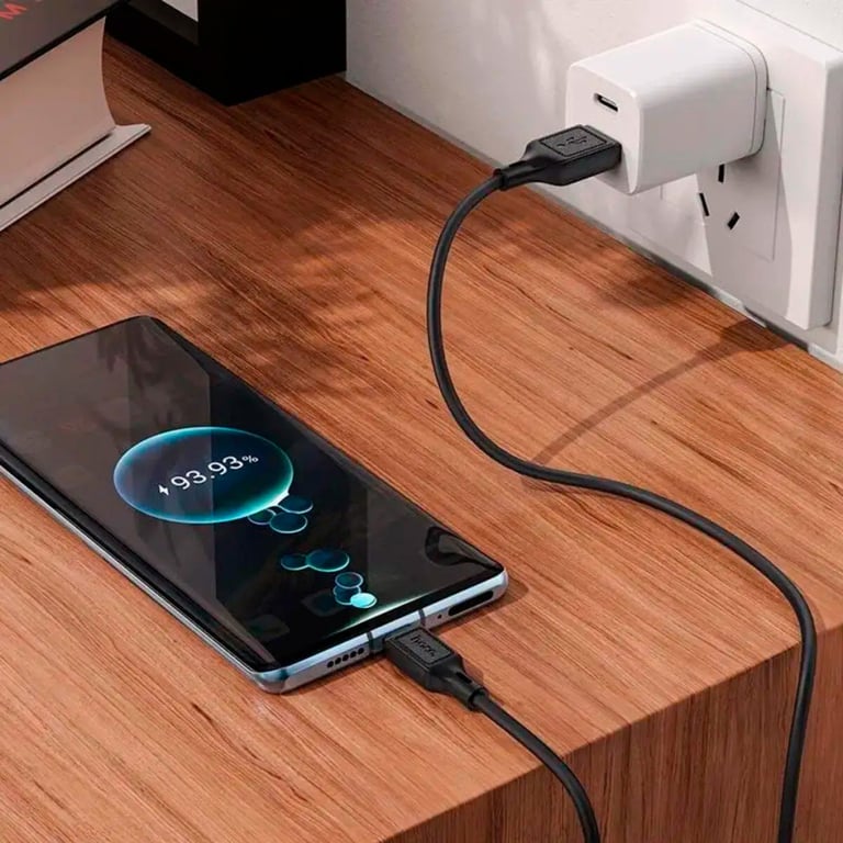 Дата кабель USB 2.0 AM to USB-C 1.0m Cool silicone X90 black HOCO (6931474788443) - фото 6
