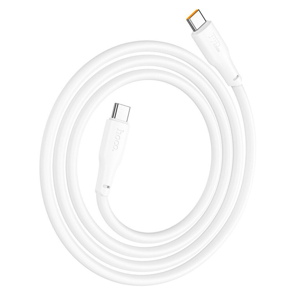 Дата кабель USB-C to USB-C 1.0m 240W TPE X93 white HOCO (6931474790736) - фото 1 Дата кабель USB-C to USB-C 1.0m 240W TPE X93 white HOCO (6931474790736) - фото 1