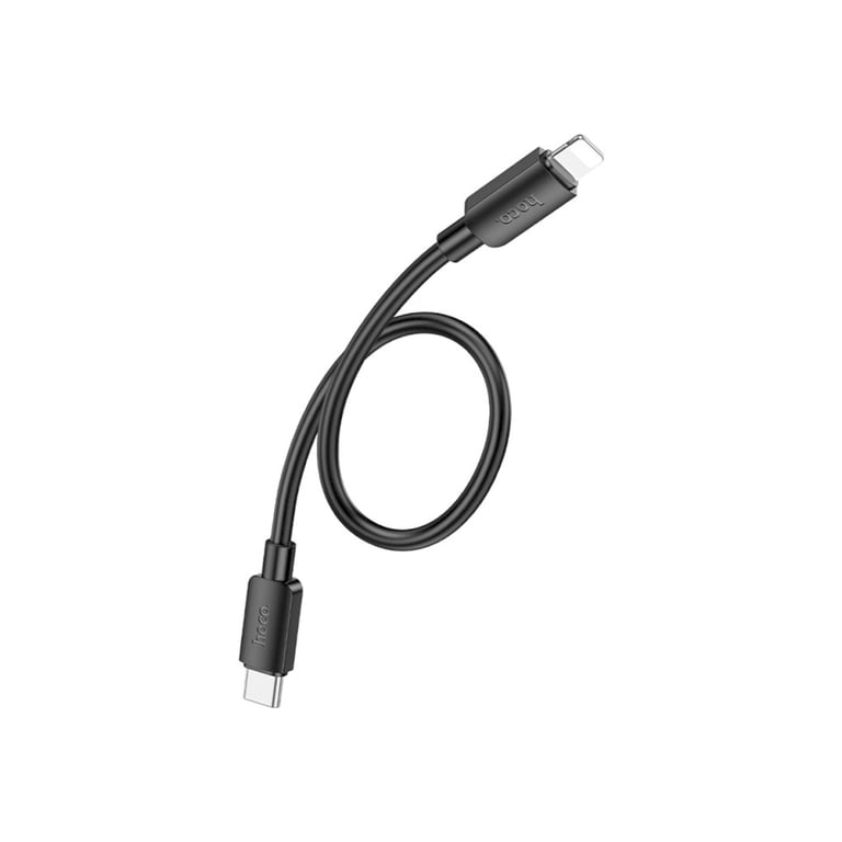 Дата кабель USB-C to Lightning 0.25m Hyper PD X96 black HOCO (6942007609364) - фото 3