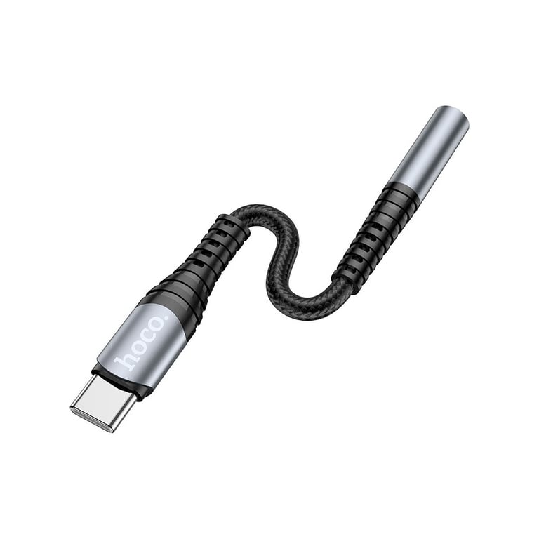 Перехідник USB-C M to 3.5mm F LS33 metal gray HOCO (6931474761163) - фото 3