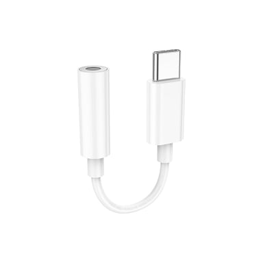 Перехідник USB-C to 3.5mm F LS35 white HOCO (6931474790767) - фото 1