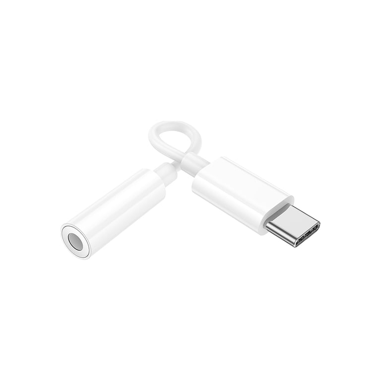 Перехідник USB-C to 3.5mm F LS35 white HOCO (6931474790767) - фото 3