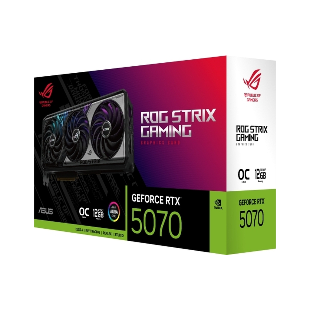 Відеокарта ASUS GeForce RTX5070 12Gb ROG STRIX GAMING OC (ROG-STRIX-RTX5070-O12G-GAMING) - фото 4 Відеокарта ASUS GeForce RTX5070 12Gb ROG STRIX GAMING OC (ROG-STRIX-RTX5070-O12G-GAMING) - фото 4