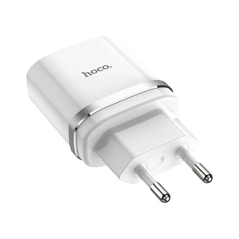 Зарядний пристрій HOCO C12Q Smart USB QC3.0 + cable USB to USB-C 18W White (6931474716309) - фото 2