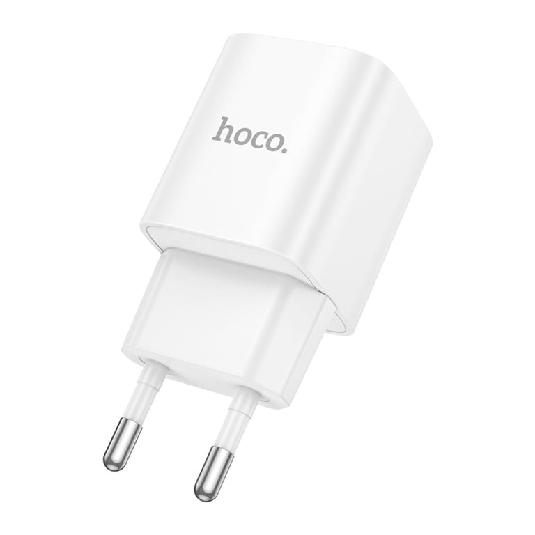 Зарядний пристрій HOCO C147A Charm 1xUSB-C PD20W + 1xUSB QC3.0 White (6942007630276) - фото 3