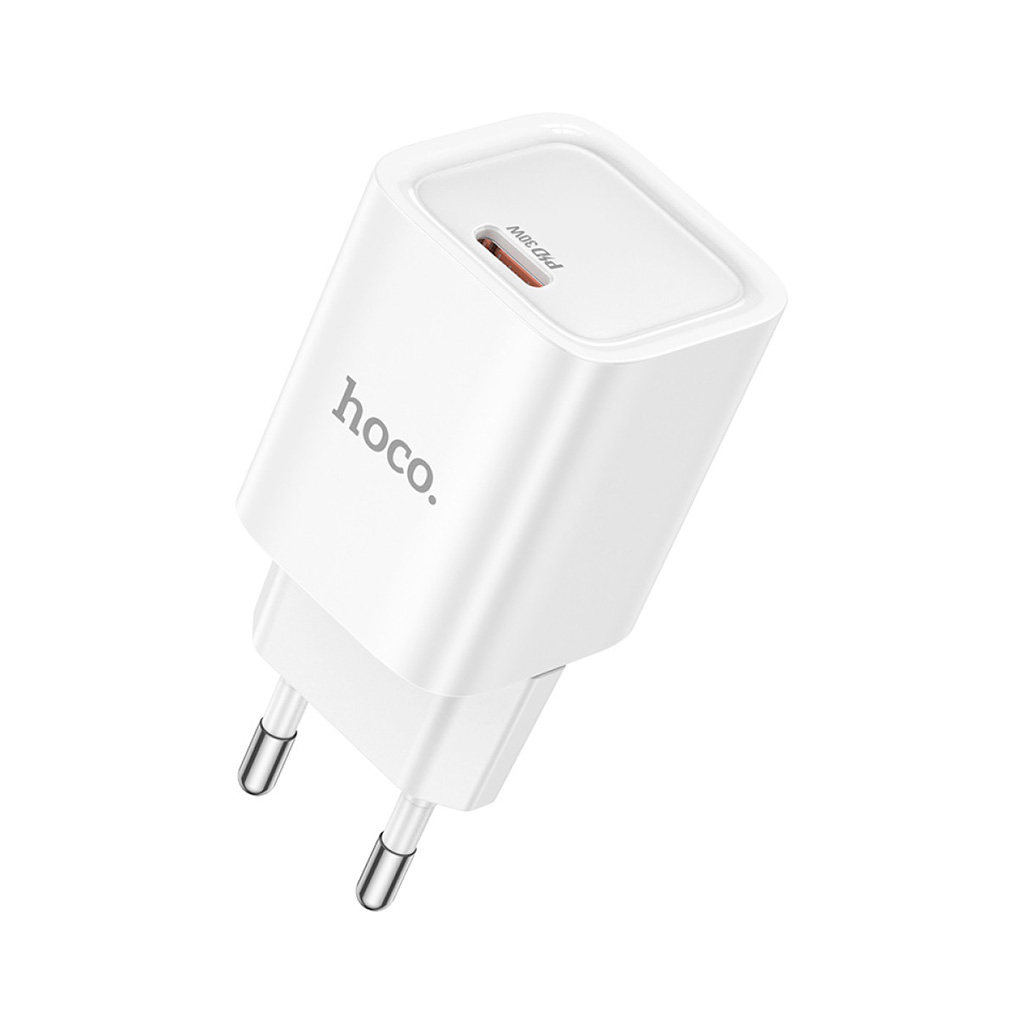 Зарядний пристрій HOCO C148A Charm USB-C PD30W White (6942007630306) Зарядний пристрій HOCO C148A Charm USB-C PD30W White (6942007630306)