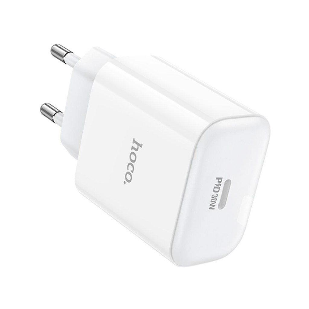 Зарядний пристрій HOCO C76A Pro Majestic USB-C PD30W White (6942007616300) - фото 3 Зарядний пристрій HOCO C76A Pro Majestic USB-C PD30W White (6942007616300) - фото 3