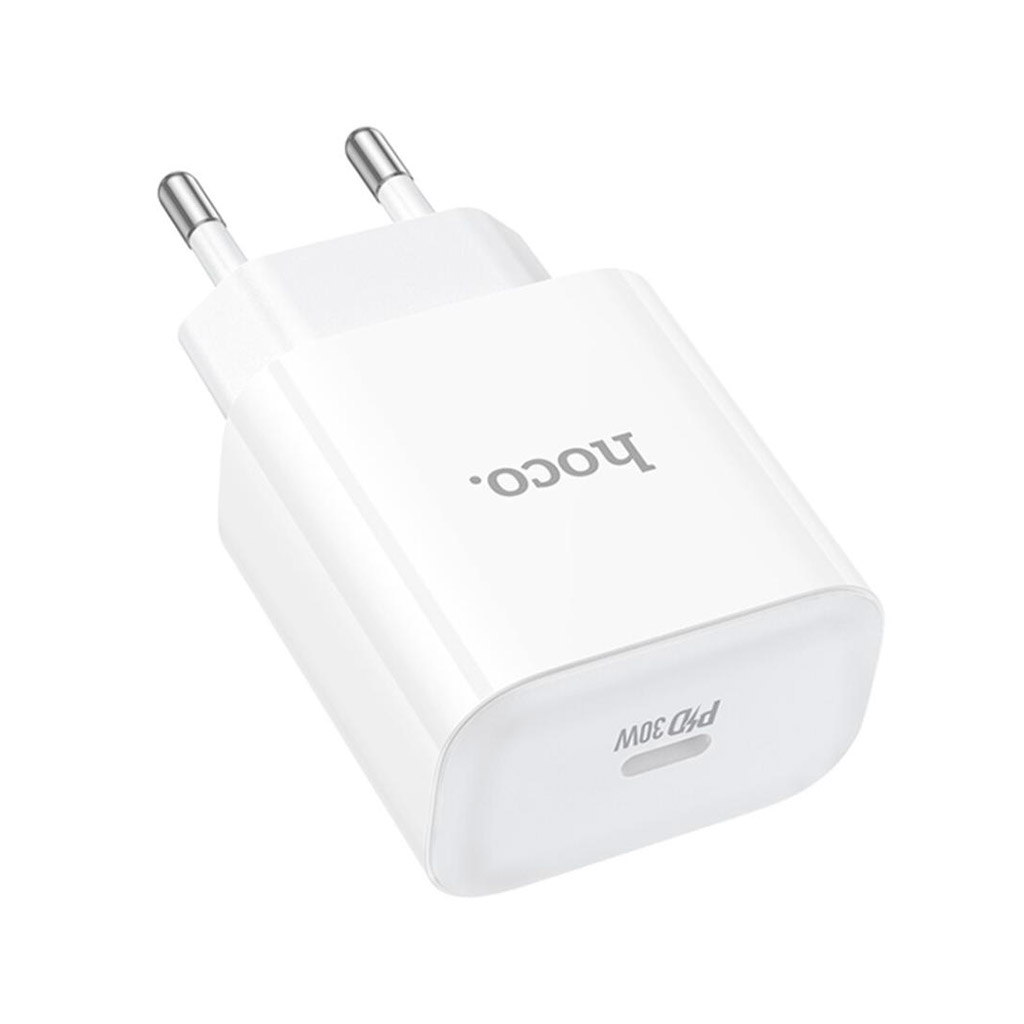 Зарядний пристрій HOCO C76A Pro Majestic USB-C PD30W White (6942007616300) - фото 4 Зарядний пристрій HOCO C76A Pro Majestic USB-C PD30W White (6942007616300) - фото 4