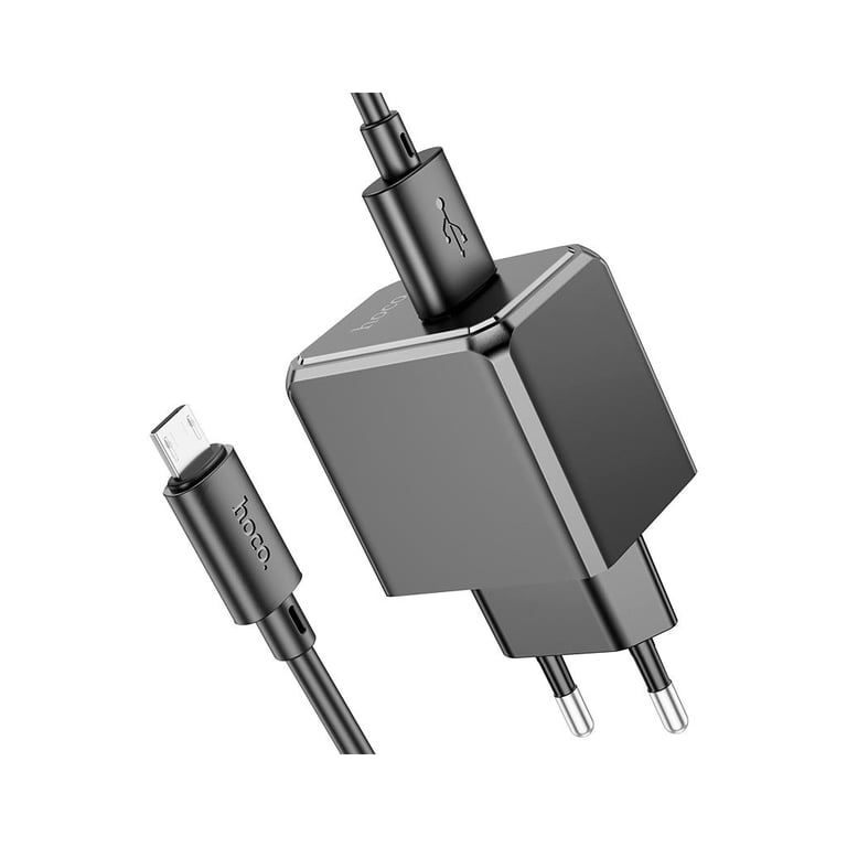 Зарядний пристрій HOCO CS11A Ocean USB + cable USB to Micro 5P 10.5W Black (6942007603584) - фото 3