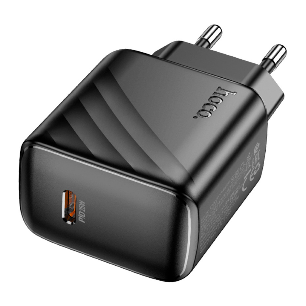 Зарядний пристрій HOCO CS24A Puerto USB-C PD25W Black (6942007639750) - фото 5 Зарядний пристрій HOCO CS24A Puerto USB-C PD25W Black (6942007639750) - фото 5