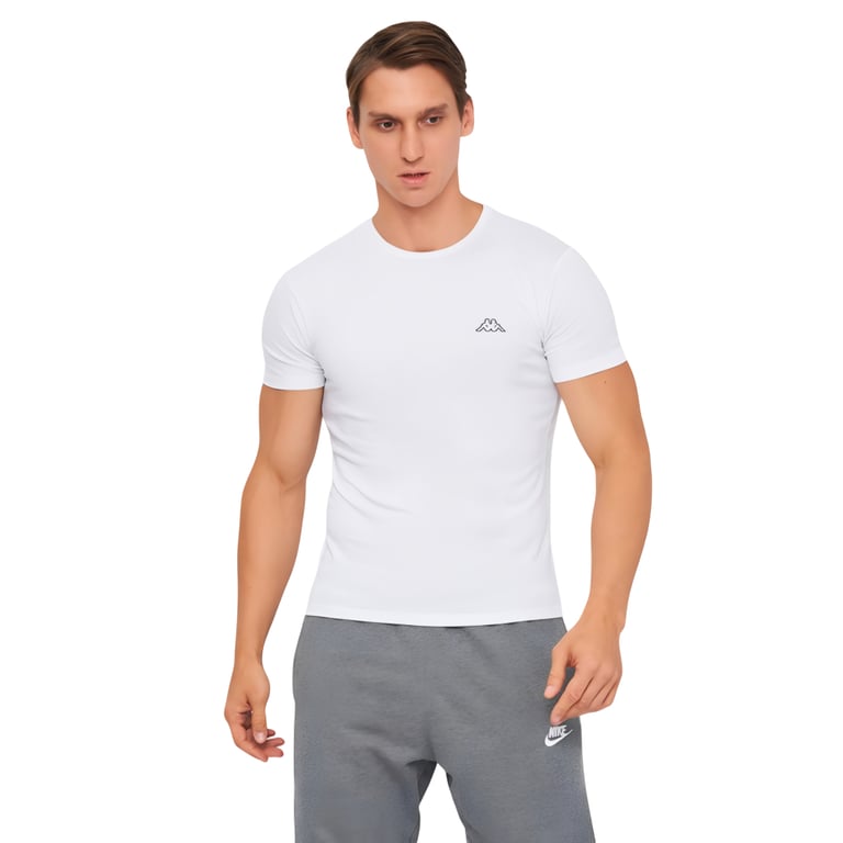 Футболка Kappa T-shirt Mezza Manica Girocollo K1304 Bianco білий XL (8052394813683) - фото 1