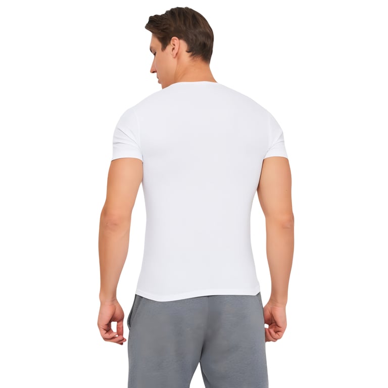 Футболка Kappa T-shirt Mezza Manica Girocollo K1304 Bianco білий XL (8052394813683) - фото 2