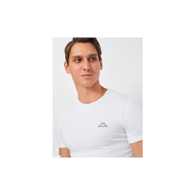 Футболка Kappa T-shirt Mezza Manica Girocollo K1304 Bianco білий XL (8052394813683) - фото 4