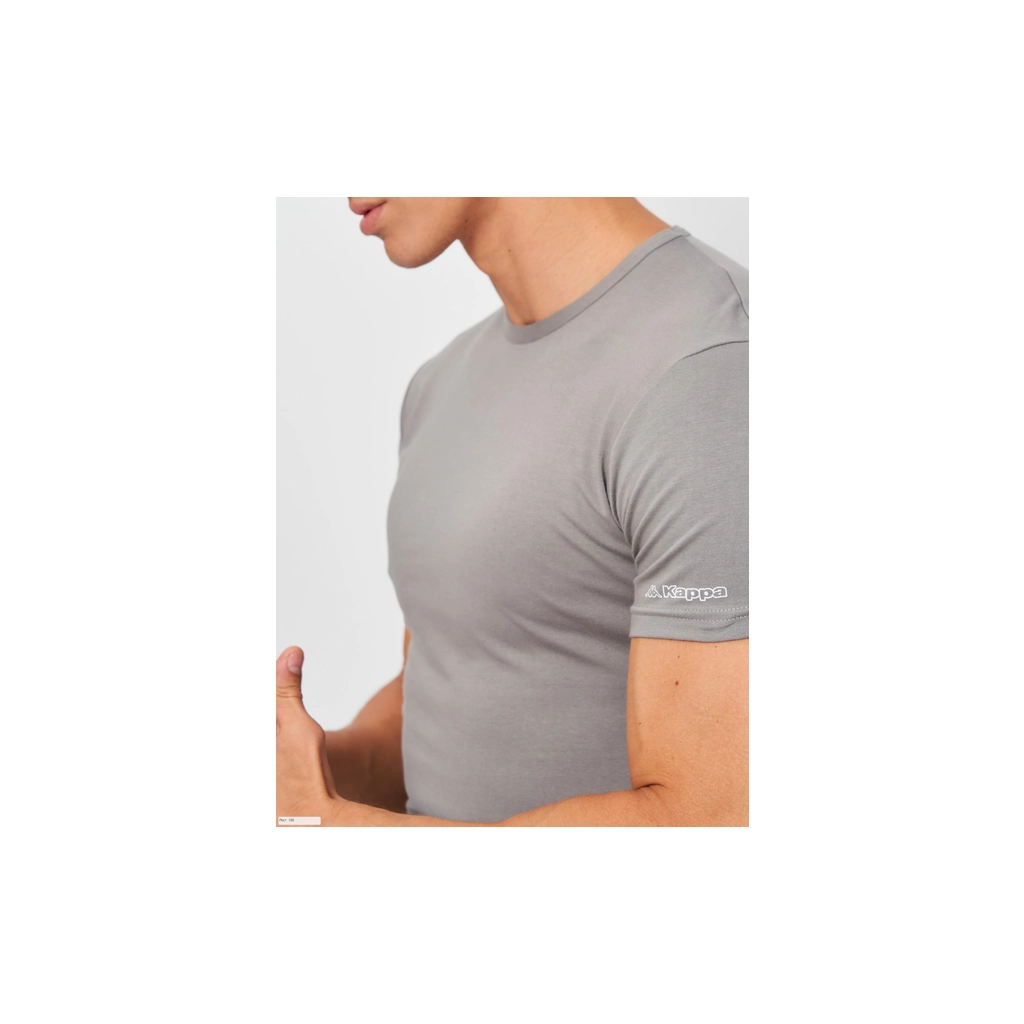 Футболка Kappa T-shirt Mezza Manica Girocollo K1304 GrigioUnitoсірий L (8052394813751) - фото 4 Футболка Kappa T-shirt Mezza Manica Girocollo K1304 GrigioUnitoсірий L (8052394813751) - фото 4
