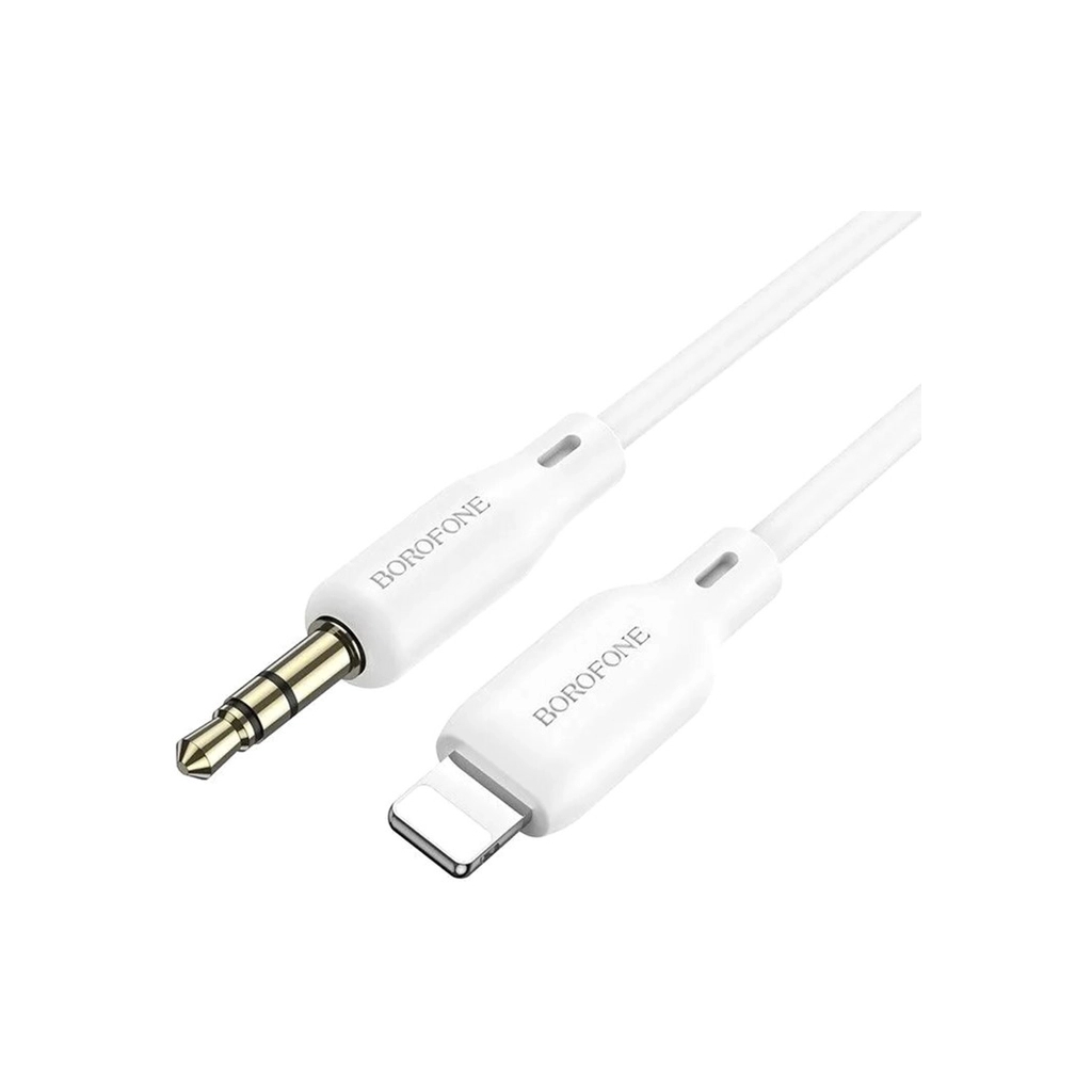 Кабель мультимедійний Lightning to 3.5mm M 1.0m white BOROFONE (6941991101052) - фото 2 Кабель мультимедійний Lightning to 3.5mm M 1.0m white BOROFONE (6941991101052) - фото 2
