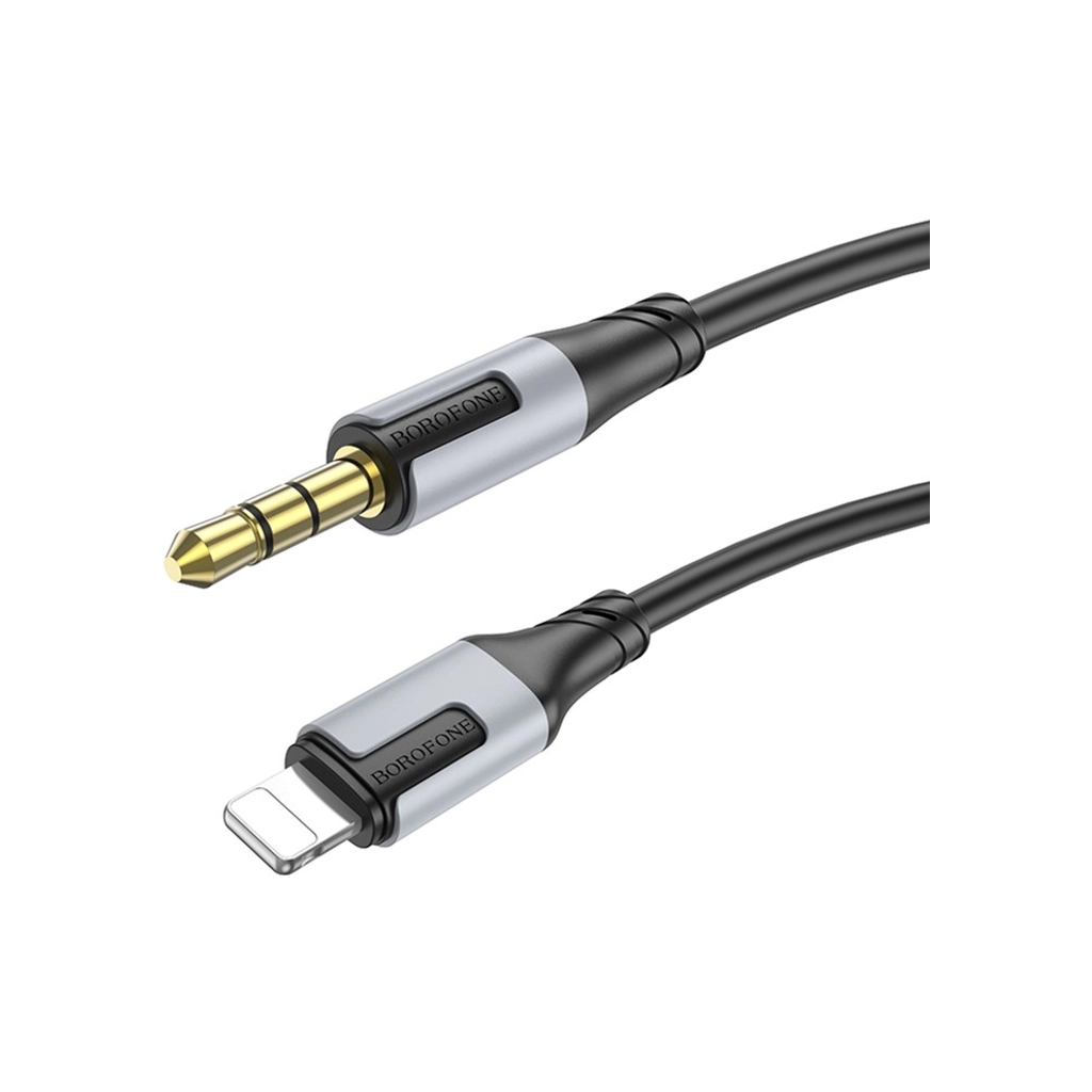 Кабель мультимедійний Lightning to 3.5mm M 1.0m black BOROFONE (6941991108327) Кабель мультимедійний Lightning to 3.5mm M 1.0m black BOROFONE (6941991108327)