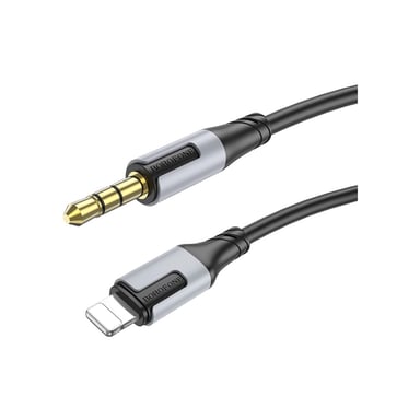 Кабель мультимедійний Lightning to 3.5mm M 1.0m black BOROFONE (6941991108327)