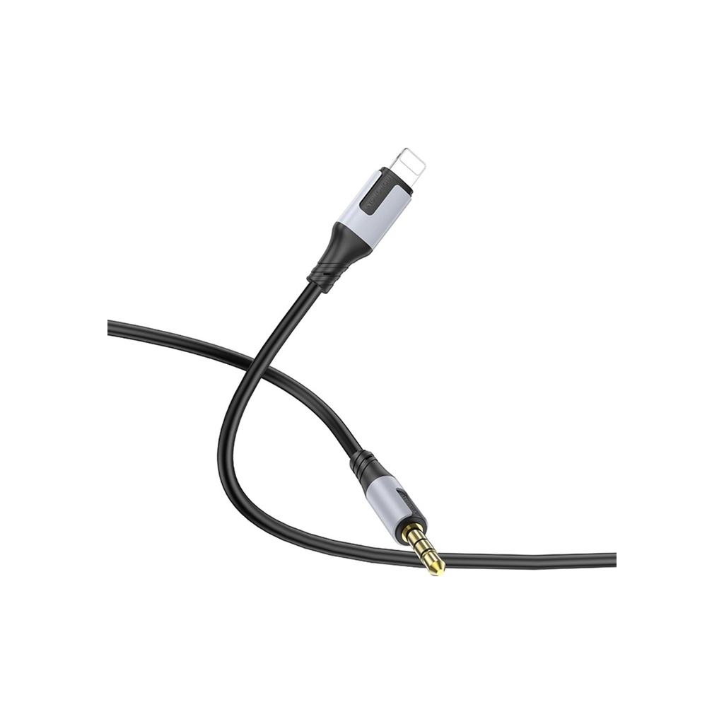 Кабель мультимедійний Lightning to 3.5mm M 1.0m black BOROFONE (6941991108327) - фото 2 Кабель мультимедійний Lightning to 3.5mm M 1.0m black BOROFONE (6941991108327) - фото 2