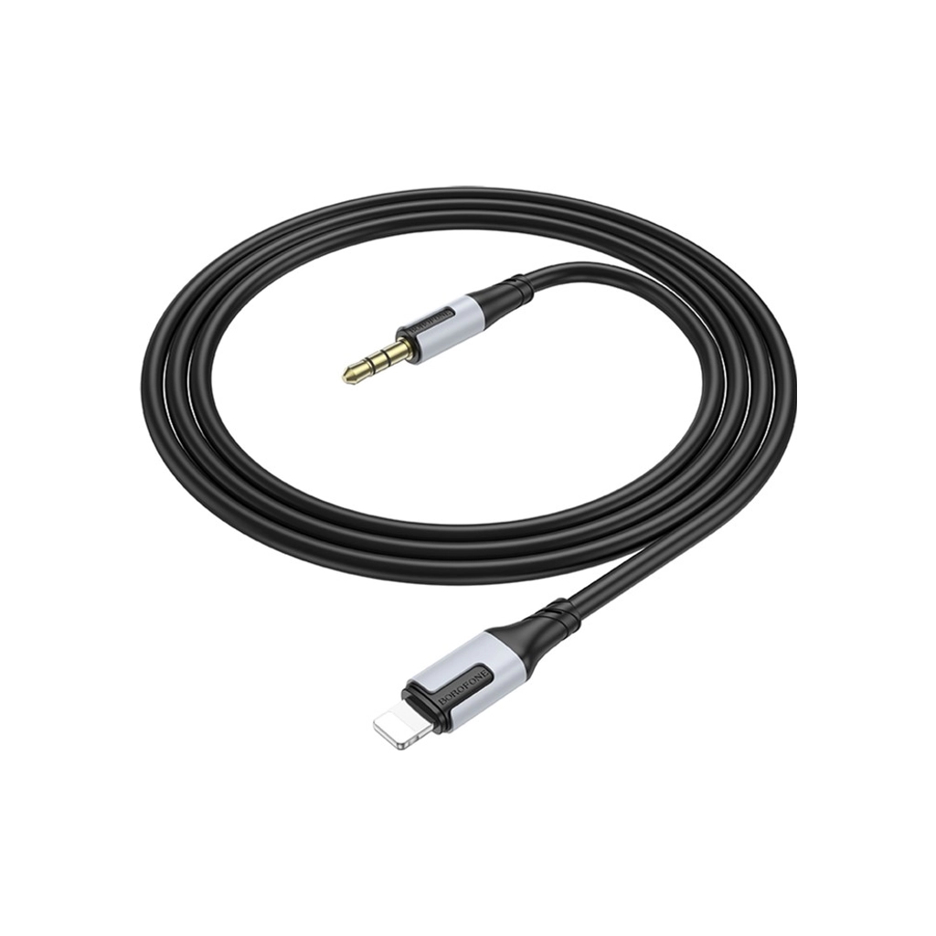 Кабель мультимедійний Lightning to 3.5mm M 1.0m black BOROFONE (6941991108327) - фото 3 Кабель мультимедійний Lightning to 3.5mm M 1.0m black BOROFONE (6941991108327) - фото 3