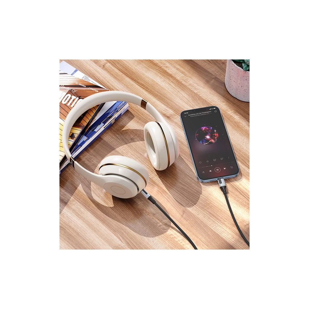 Кабель мультимедійний Lightning to 3.5mm M 1.0m black BOROFONE (6941991108327) - фото 5 Кабель мультимедійний Lightning to 3.5mm M 1.0m black BOROFONE (6941991108327) - фото 5